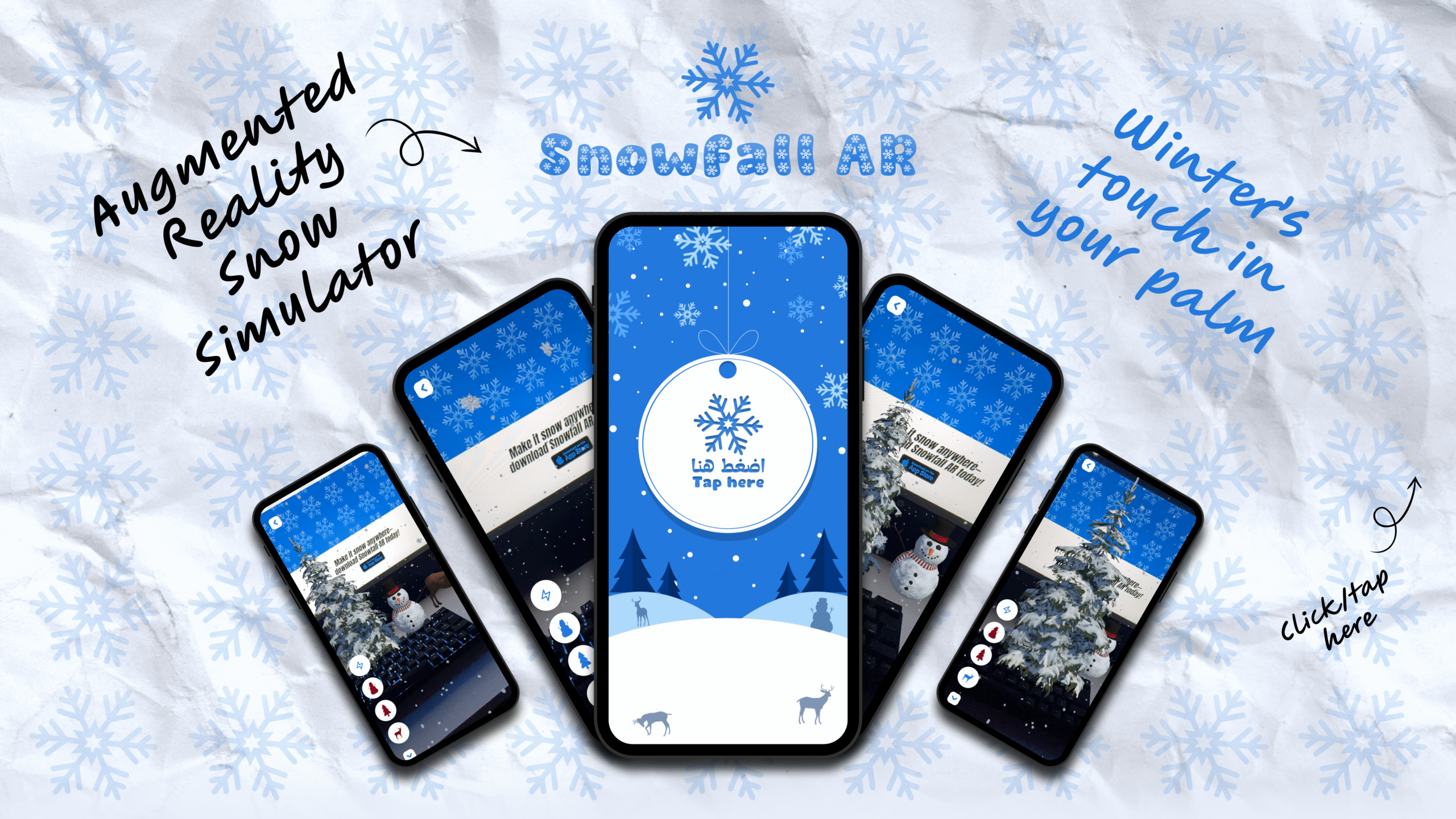 Snowfall graphic design