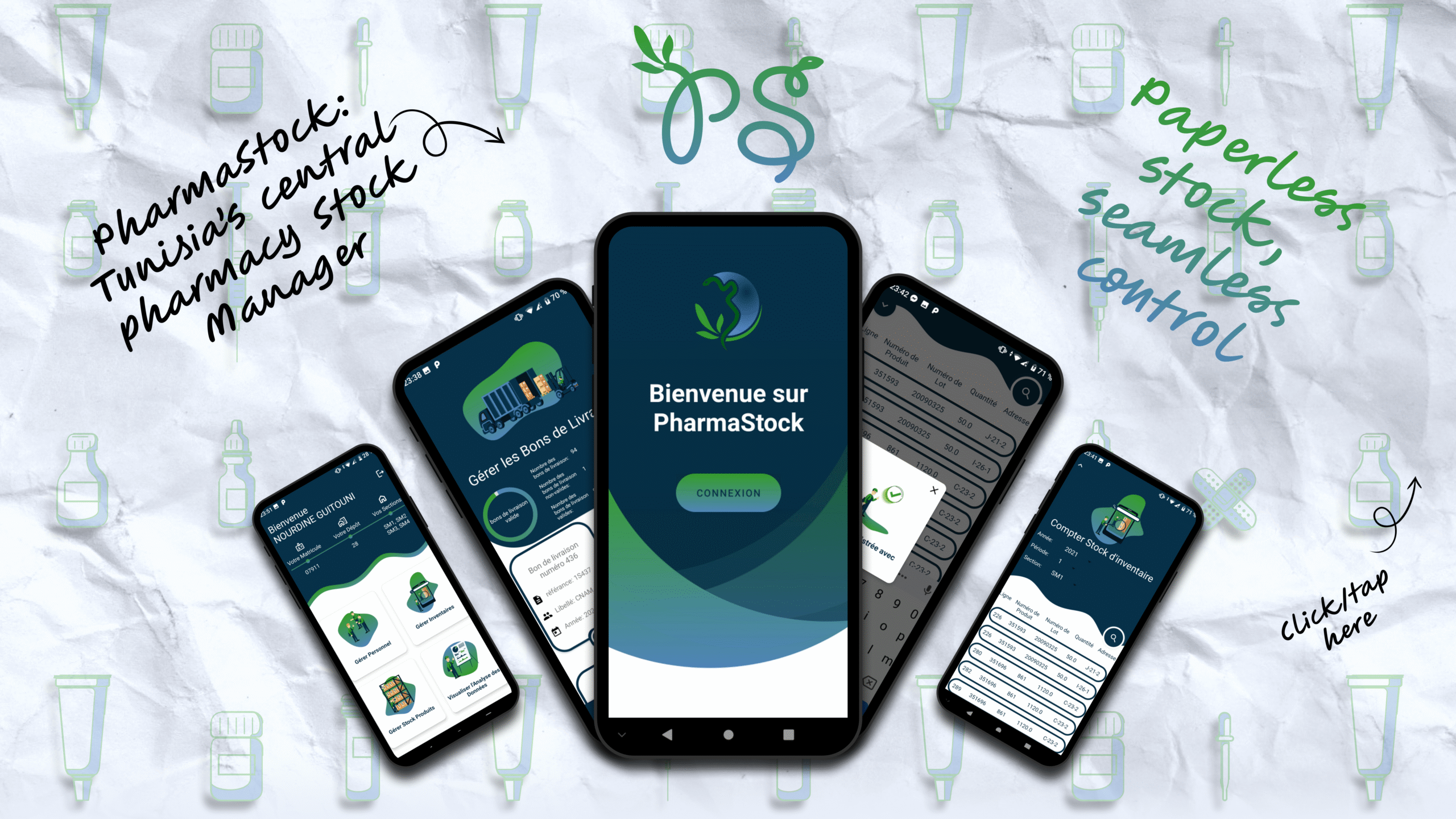 pharmastock graphic design